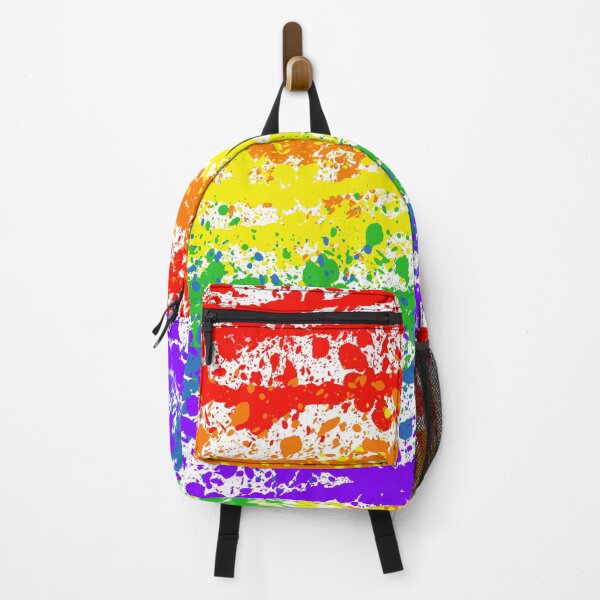 Item preview, Abstract Rainbow Pride Flag Paint Splatter designed and sold by RyanGDesign.