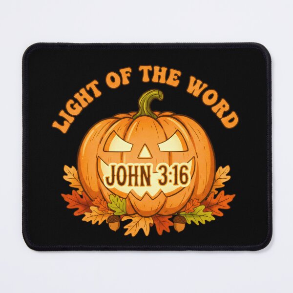 Item preview, John 3:16 Light of the Word Pumpkin Christian Fall designed and sold by VividDripCo.