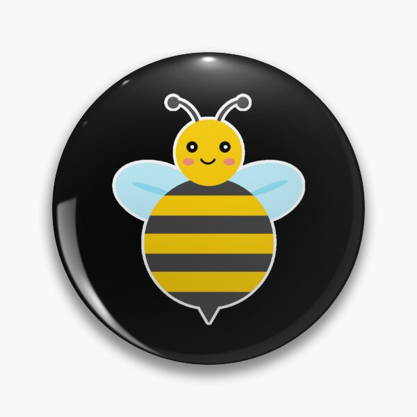 Item preview, Cute Smiling Honey Bee - Adorable Cartoon Bumble Bee Character designed and sold by Shape Snip Studio.
