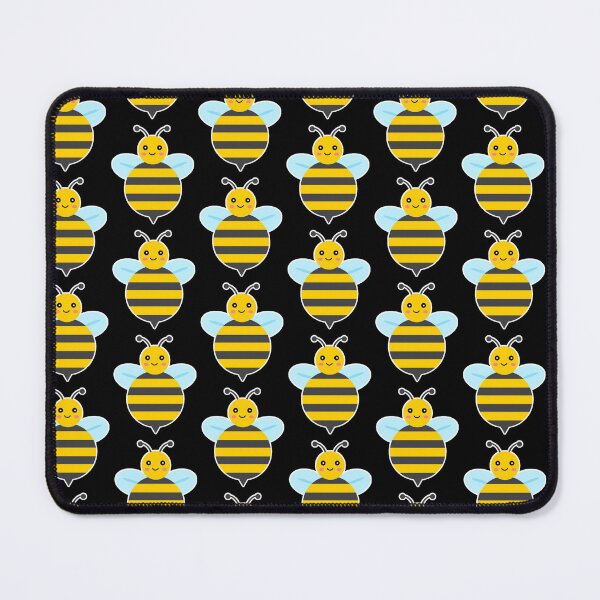 Item preview, Cute Smiling Honey Bee - Adorable Cartoon Bumble Bee Character designed and sold by Shape Snip Studio.
