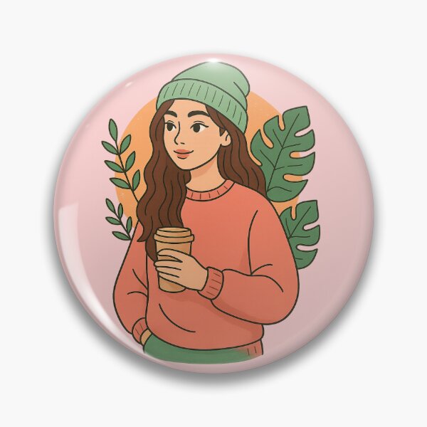 Item preview, “Café Mood – Girl & Coffee” designed and sold by DarkNight9.