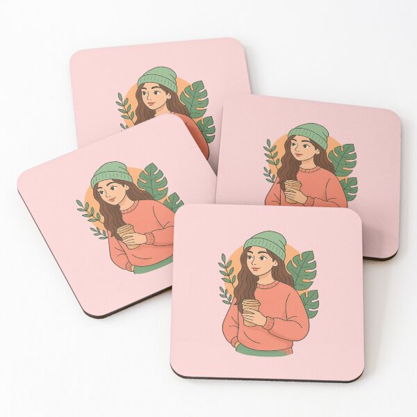 Item preview, “Café Mood – Girl & Coffee” designed and sold by DarkNight9.
