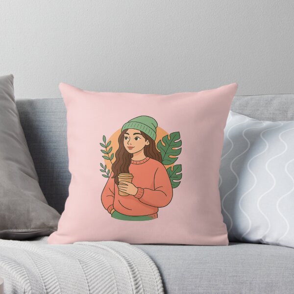 Item preview, “Café Mood – Girl & Coffee” designed and sold by DarkNight9.