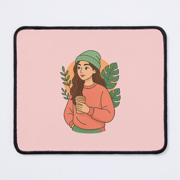 Item preview, “Café Mood – Girl & Coffee” designed and sold by DarkNight9.