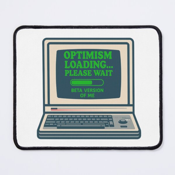 Item preview, Optimism loading on vintage computer designed and sold by KrakenPrints.