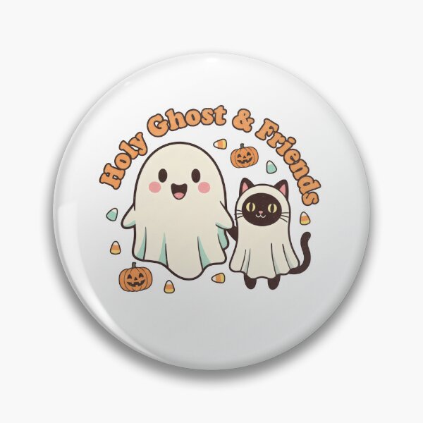 Item preview, Holy Ghost & Friends Cute Cat Halloween Retro  designed and sold by VividDripCo.