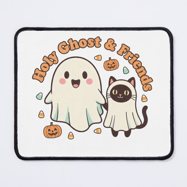Item preview, Holy Ghost & Friends Cute Cat Halloween Retro  designed and sold by VividDripCo.