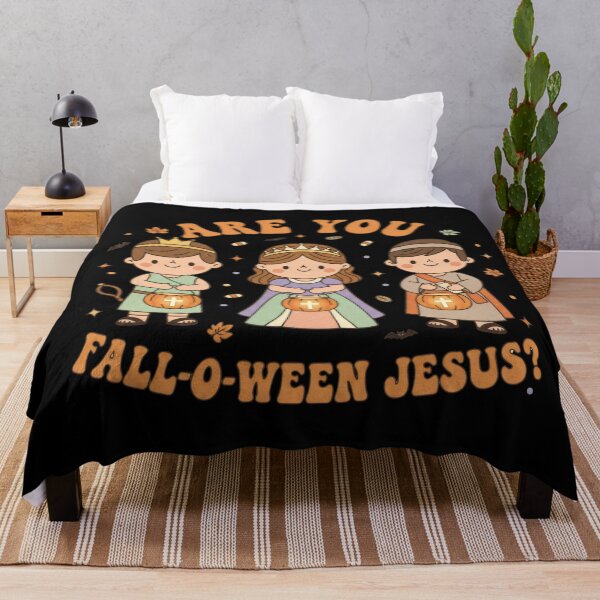Item preview, Fall-O-Ween Jesus Christian Halloween Cute Kawaii Tee designed and sold by VividDripCo.