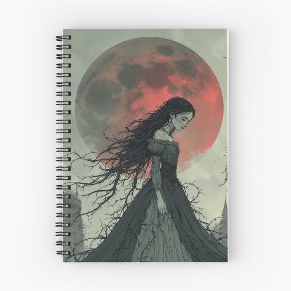 Item preview, Blood Moon Gothic Maiden Art designed and sold by Eden Underground Radio (Official Merch).