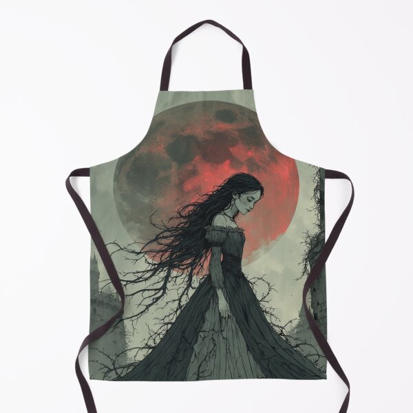Item preview, Blood Moon Gothic Maiden Art designed and sold by Eden Underground Radio (Official Merch).