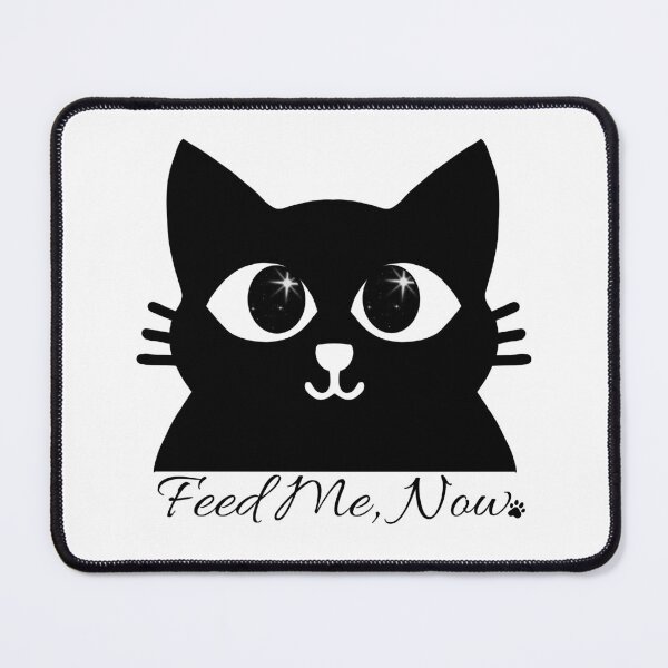 Item preview, Feed Me, Now (Cat) designed and sold by MAK Studio.