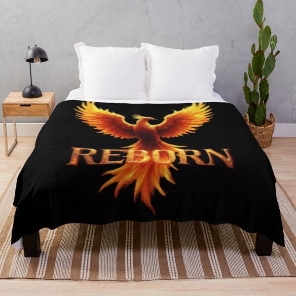 Item preview, Reborn – Phoenix Rising from Ashes Inspirational T-Shirt Design designed and sold by YASNOS.