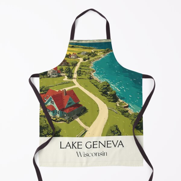 Item preview, Lake Geneva Wisconsin Shore Path Art Print designed and sold by TuncGK.