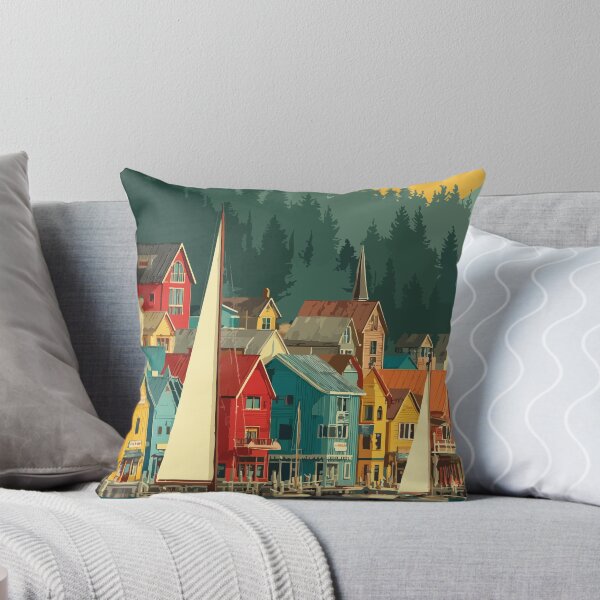 Item preview, Bayfield Wisconsin Harbor Town Art Print designed and sold by TuncGK.
