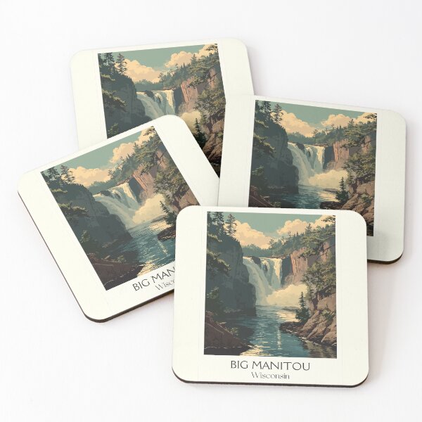 Artikelvorschau, Großer Manitou Falls, Wisconsin State Park Kunstdruck entworfen und verkauft von TuncGK.