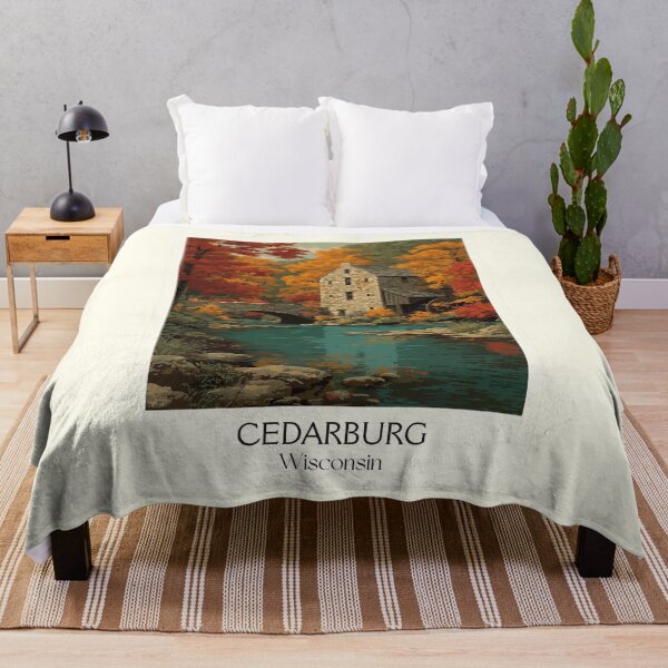 Item preview, Cedarburg Wisconsin Historic Mill Art Print designed and sold by TuncGK.