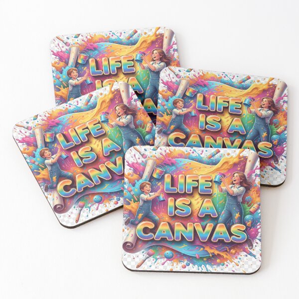 Item preview, Life Is A Canvas – Vibrant Artistic Expression designed and sold by GogoVibes.