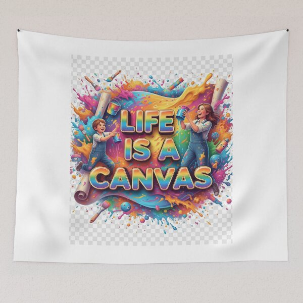 Item preview, Life Is A Canvas – Vibrant Artistic Expression designed and sold by GogoVibes.