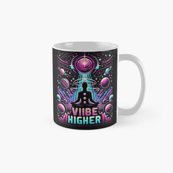 Item preview, VIBE HIGHER – Cosmic & Spiritual Energy T-Shirt Design designed and sold by YASNOS.