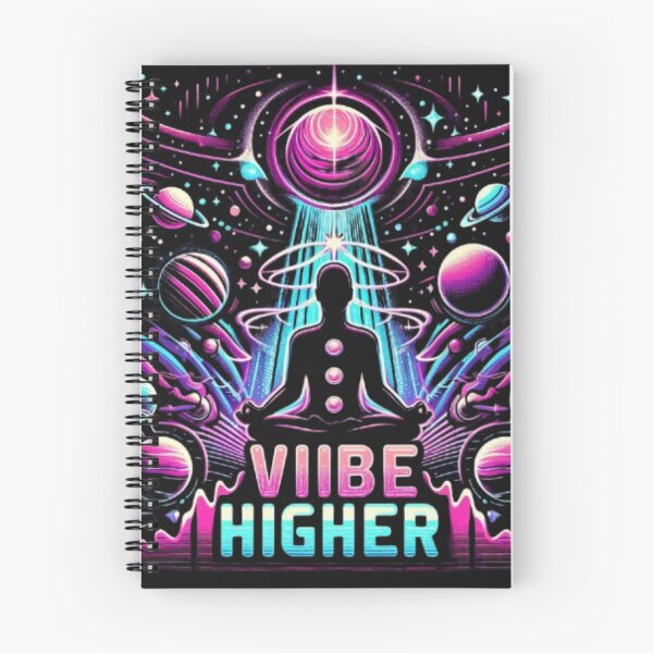Item preview, VIBE HIGHER – Cosmic & Spiritual Energy T-Shirt Design designed and sold by YASNOS.
