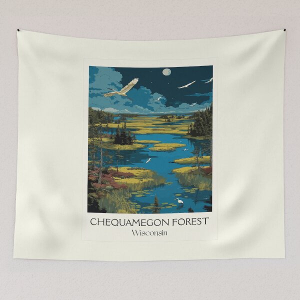 Item preview, Chequamegon National Forest Wisconsin Art Print designed and sold by TuncGK.