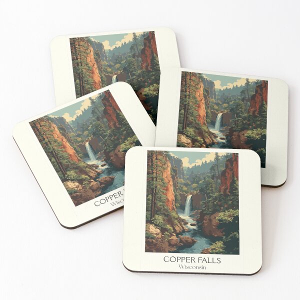 Item preview, Copper Falls Wisconsin State Park Art Print designed and sold by TuncGK.