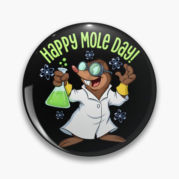 Item preview, Happy Mole Day – Cute Chemistry Mole designed and sold by NerdyWerks.