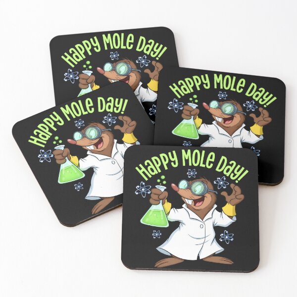 Item preview, Happy Mole Day – Cute Chemistry Mole designed and sold by NerdyWerks.