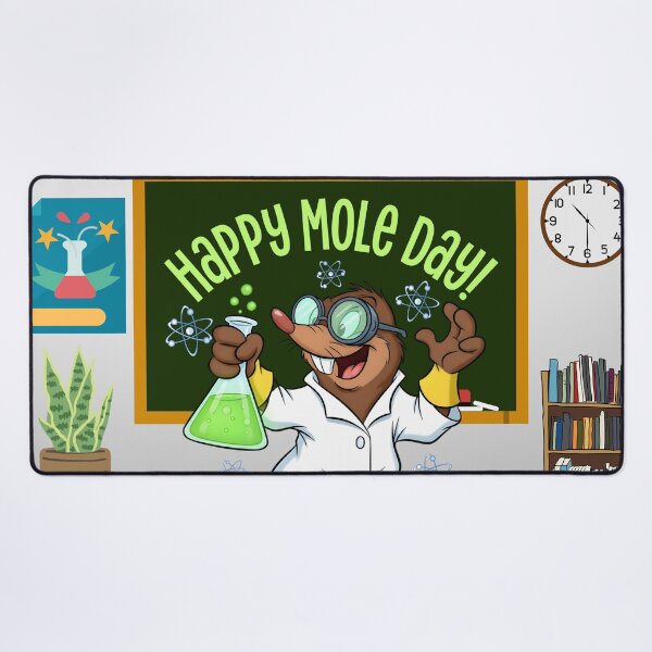 Item preview, Happy Mole Day – Cute Chemistry Mole designed and sold by NerdyWerks.