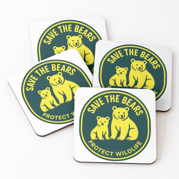 Item preview, Protect Wildlife Save the Bears | Nature Conservation Poster | Wild Animal Protection Art | Eco Awareness Design designed and sold by PaintedPixels01.