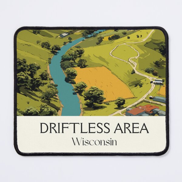 Item preview, Driftless Area Wisconsin Rolling Hills Art Print designed and sold by TuncGK.