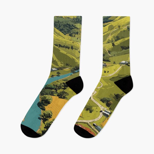 Item preview, Driftless Area Wisconsin Rolling Hills Art Print designed and sold by TuncGK.