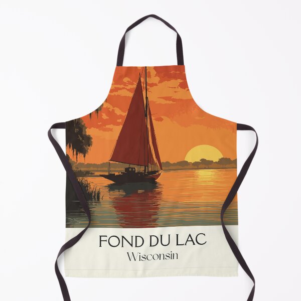 Item preview, Fond du Lac Wisconsin Lighthouse Sunset Art Print designed and sold by TuncGK.