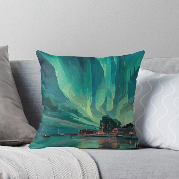 Item preview, Green Bay Wisconsin Northern Lights Art Print designed and sold by TuncGK.