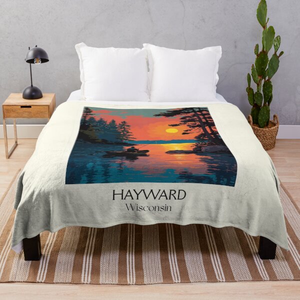 Item preview, Hayward Wisconsin Northwoods Sunset Art Print designed and sold by TuncGK.
