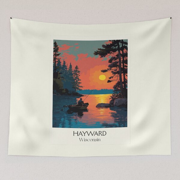 Item preview, Hayward Wisconsin Northwoods Sunset Art Print designed and sold by TuncGK.