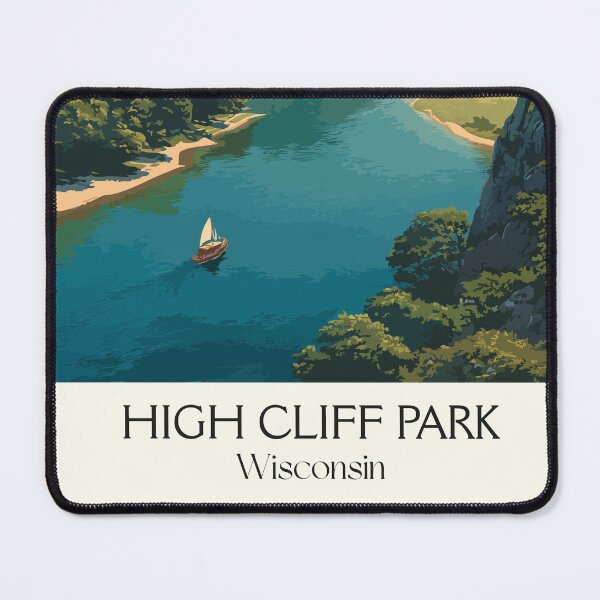 Item preview, High Cliff State Park Wisconsin Art Print designed and sold by TuncGK.