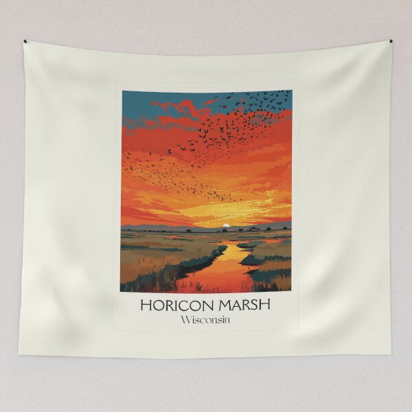 Item preview, Horicon Marsh Wisconsin Wildlife Refuge Art Print designed and sold by TuncGK.