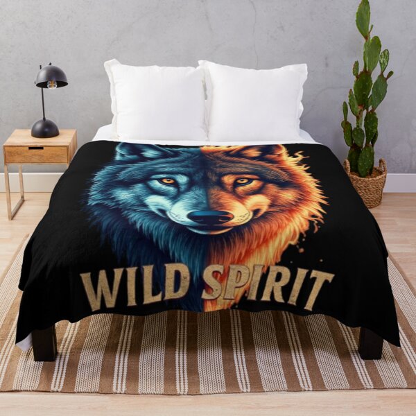 Item preview, WILD SPIRIT – Cute Wolf Kids/Teen T-Shirt Design designed and sold by YASNOS.