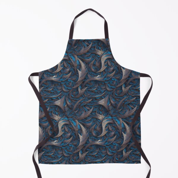 Item preview, Viking Leather and Blue Feathers Intricate Pattern Design designed and sold by NerdyWerks.