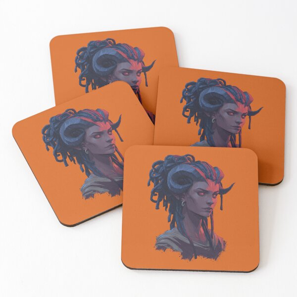 Item preview, Tiefling Girl Portrait designed and sold by MrHide.