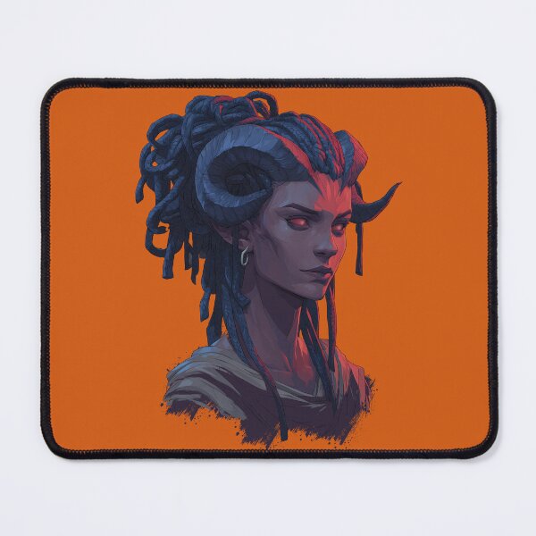 Item preview, Tiefling Girl Portrait designed and sold by MrHide.