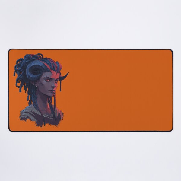 Item preview, Tiefling Girl Portrait designed and sold by MrHide.