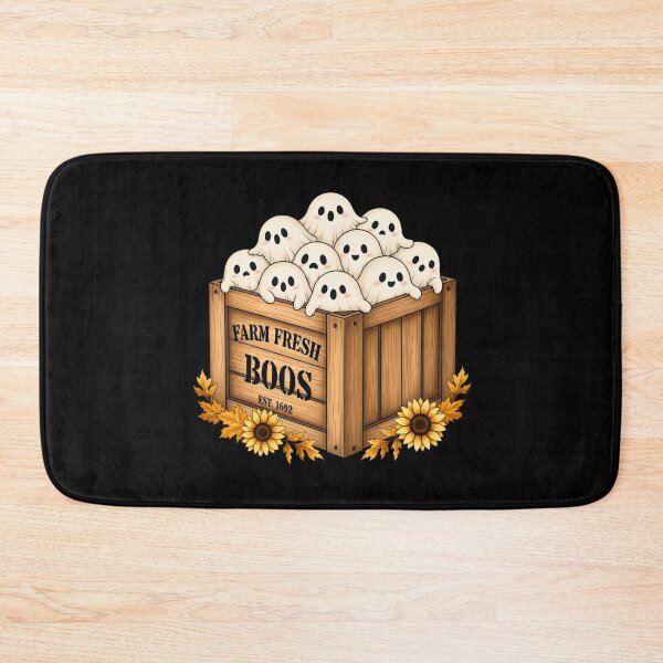 Item preview, Farm Fresh Boos Cute Ghosts Autumn Halloween Crate designed and sold by VividDripCo.