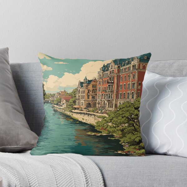 Item preview, Janesville Wisconsin Rock River Art Print designed and sold by TuncGK.