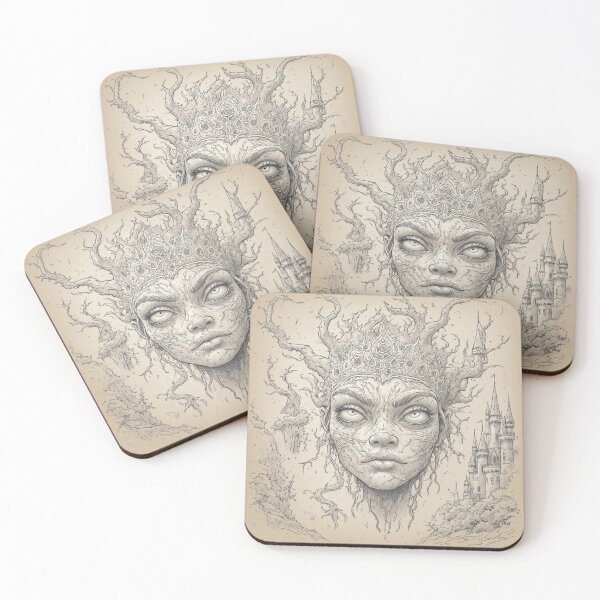 Item preview, Thorn-Crowned Castle Maiden Art designed and sold by Eden Underground Radio (Official Merch).