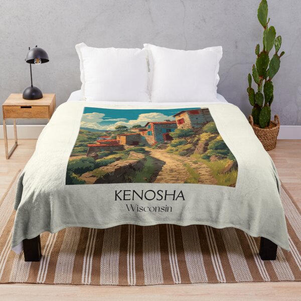 Item preview, Kenosha Wisconsin Historic Village Art Print designed and sold by TuncGK.