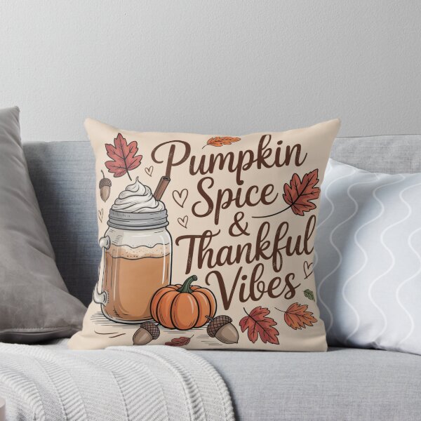 Item preview, Pumpkin Spice & Thankful Vibes – Fall Coffee Shirt designed and sold by What a cute-Tee.