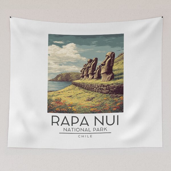 Item preview, Rapa Nui National Park - Chile - Easter Island  designed and sold by GoodOldVintage.