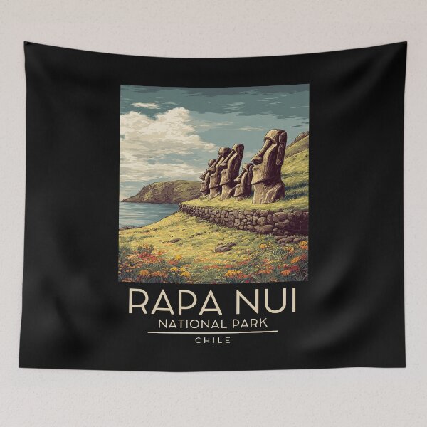 Item preview, Rapa Nui National Park - Chile - Easter Island  designed and sold by GoodOldVintage.